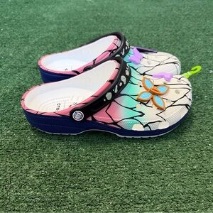 Crocs x DEMON SLAYER Classic Clog SHINOBU - Size US M9/W11 - BRAND NEW WITH TAG